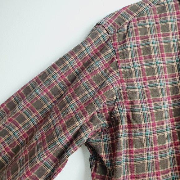 Ralph Lauren Blue Label Classic Plaid Top 16 1/2 L - Picture 5 of 9